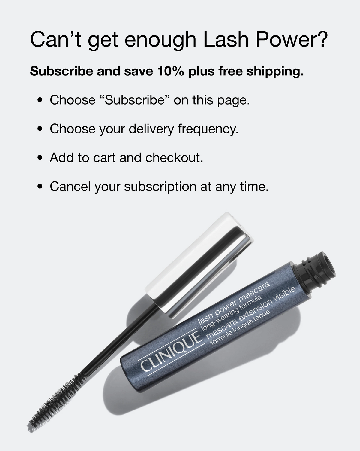 Lash Power™ Tubing Mascara Long-Wearing Formula - US 5723